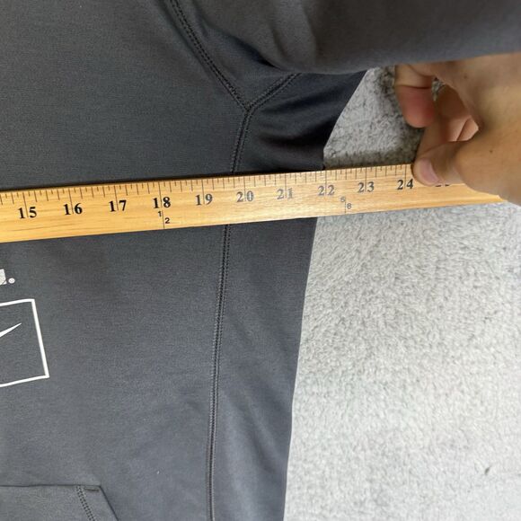 Colorado Rockies Hoodie Mens M Grey Nike Dri Fit Baseball Pullover MLB - Picture 5 of 8